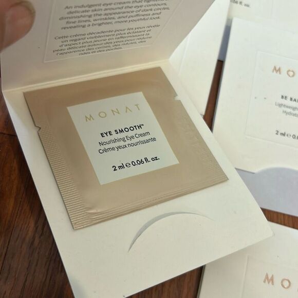 NEW Monat skin care samples, 8 pcs B balanced cleanser high smooth eye cream B b - Picture 5 of 6